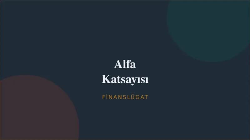 Alfa Katsayısı — Finanslügat kapak görseli