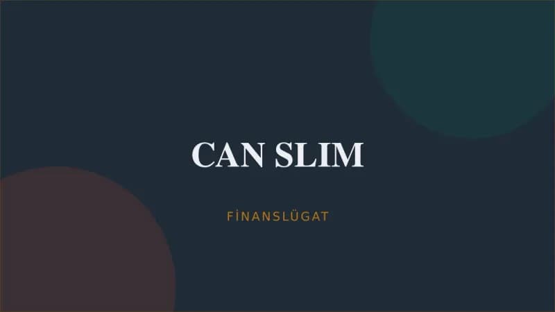 CAN SLIM — Finanslügat kapak görseli