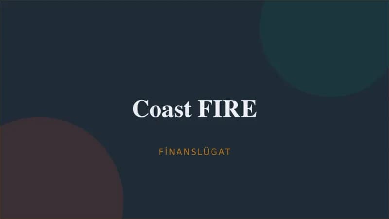 Coast FIRE — Finanslügat kapak görseli