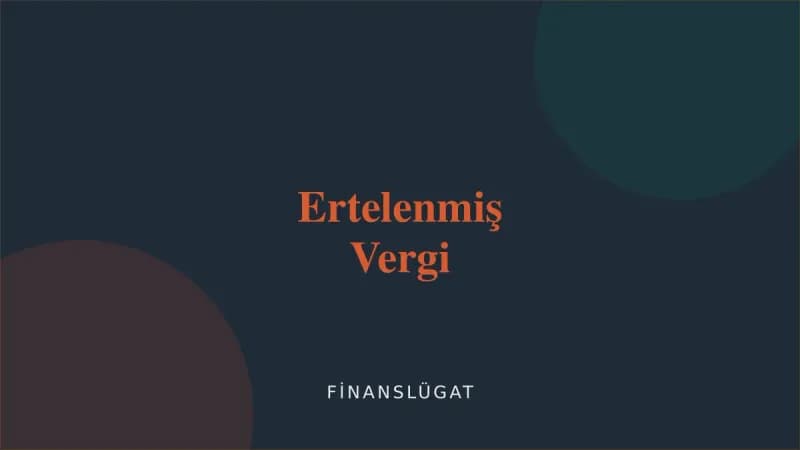 Ertelenmiş Vergi kapak görseli