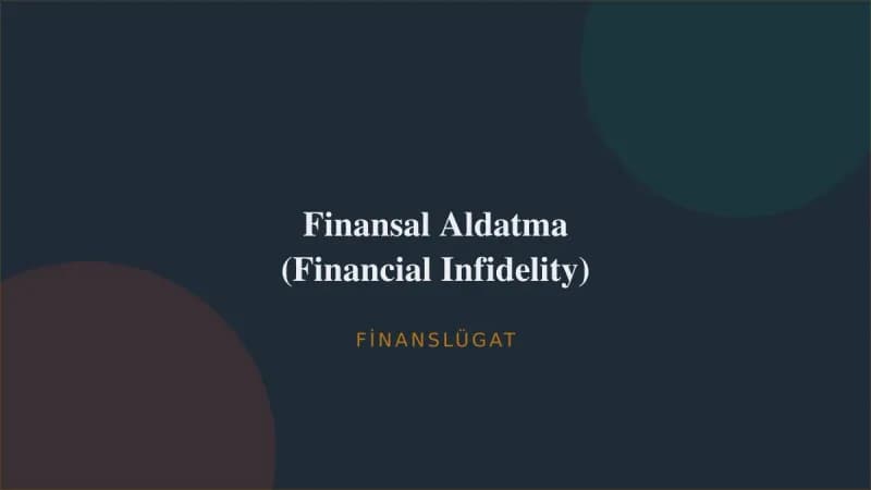 Finansal Aldatma (Financial Infidelity) — Finanslügat kapak görseli