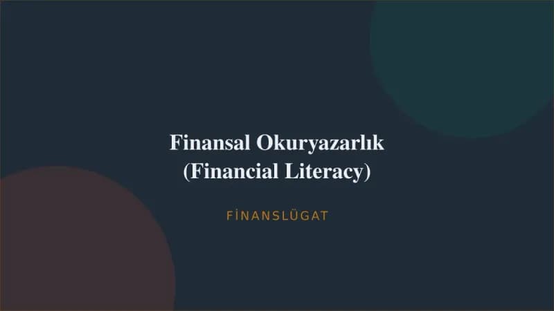 Finansal Okuryazarlık (Financial Literacy) — Finanslügat kapak görseli
