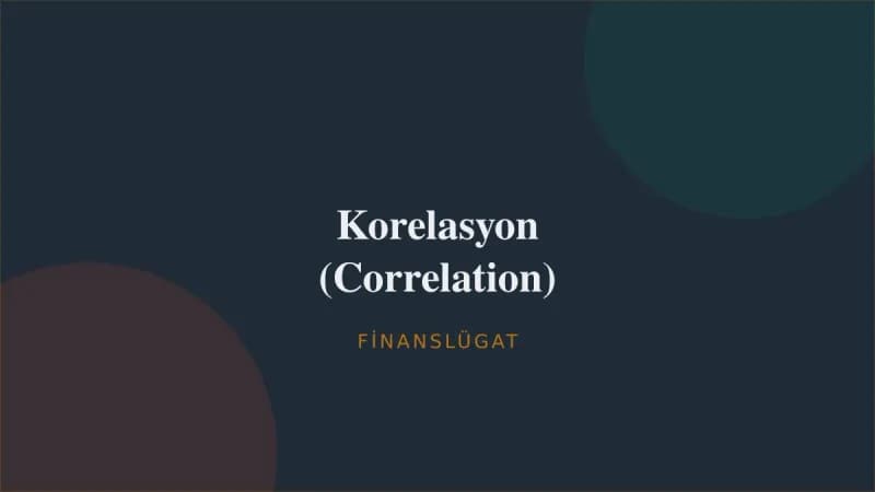 Korelasyon (Correlation) — Finanslügat kapak görseli