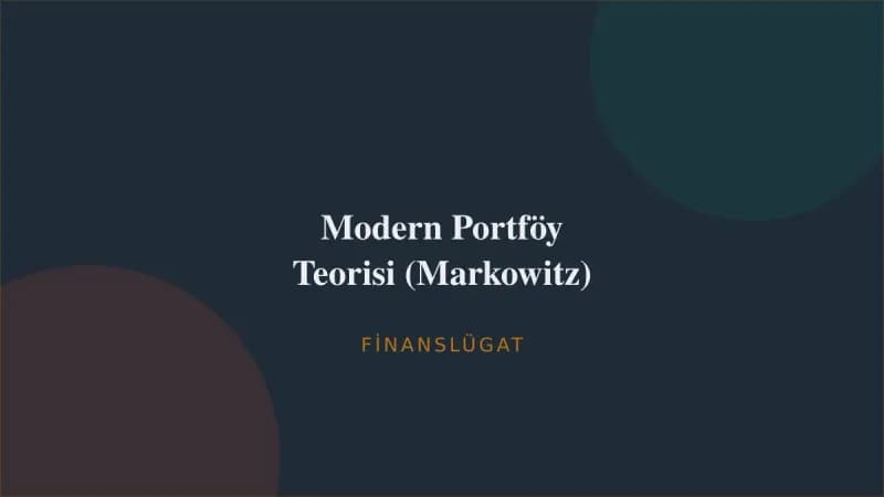 Modern Portföy Teorisi (Markowitz) — Finanslügat kapak görseli