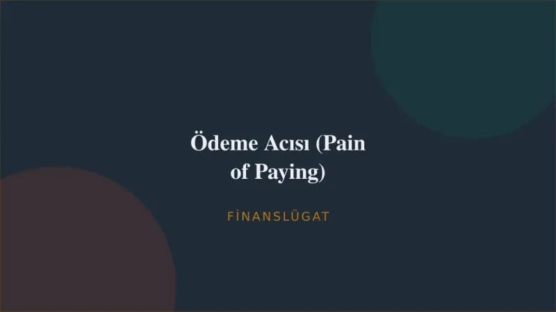 Ödeme Acısı (Pain of Paying) — Finanslügat kapak görseli