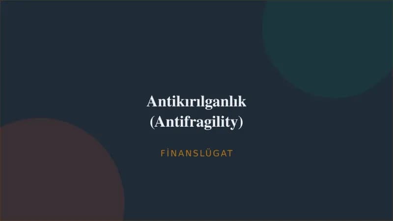 Antikırılganlık (Antifragility) — Finanslügat kapak görseli