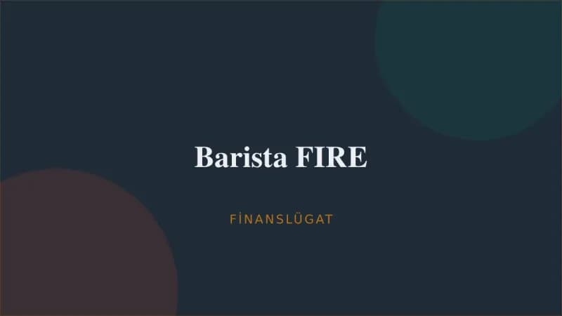 Barista FIRE — Finanslügat kapak görseli