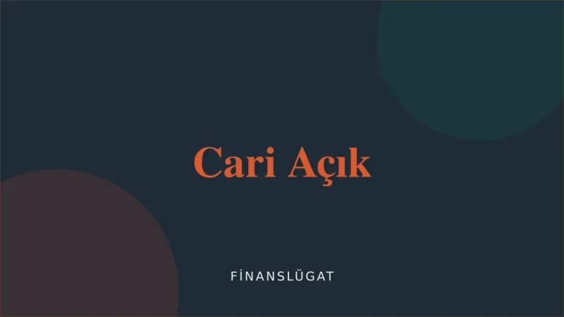 Cari Açık — Finanslügat kapak görseli