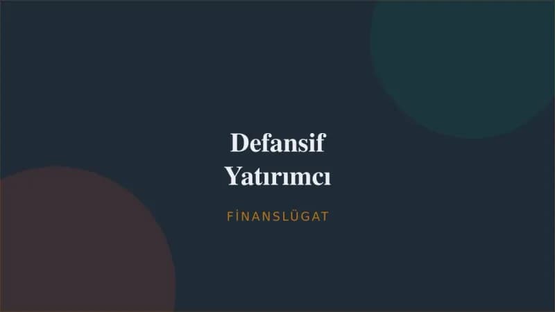 Defansif Yatırımcı — Finanslügat kapak görseli