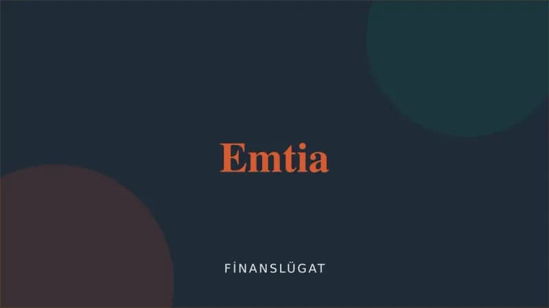 Emtia — Finanslügat kapak görseli