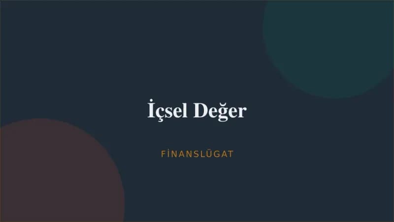 İçsel Değer — Finanslügat kapak görseli