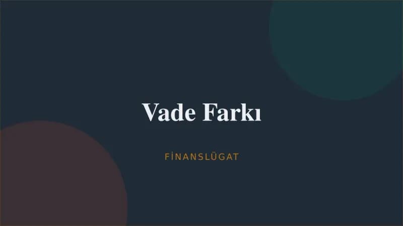 Vade Farkı — Finanslügat kapak görseli